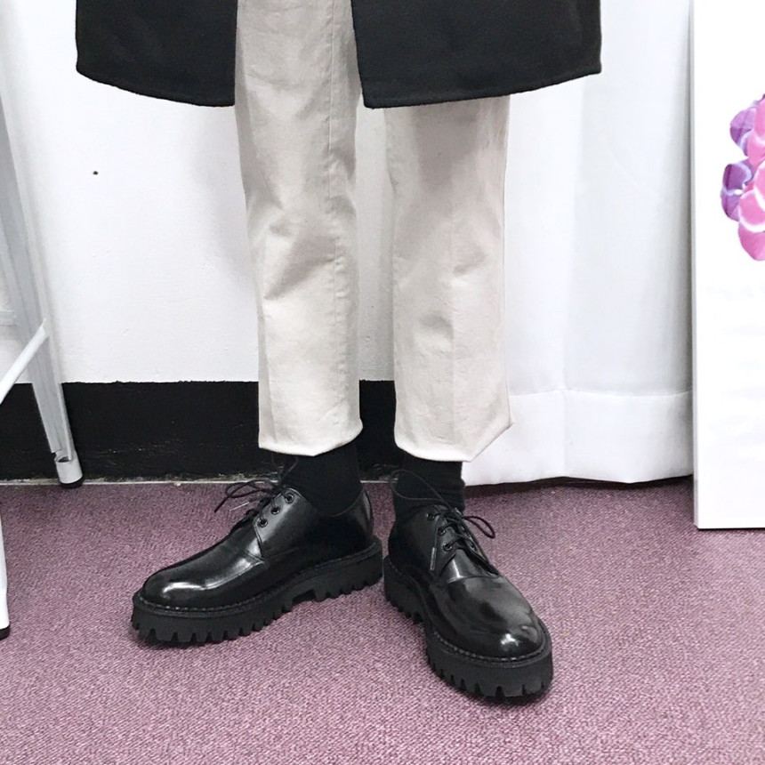 Handmade Premium Derby Shoes Wingtip Male Fanny Co