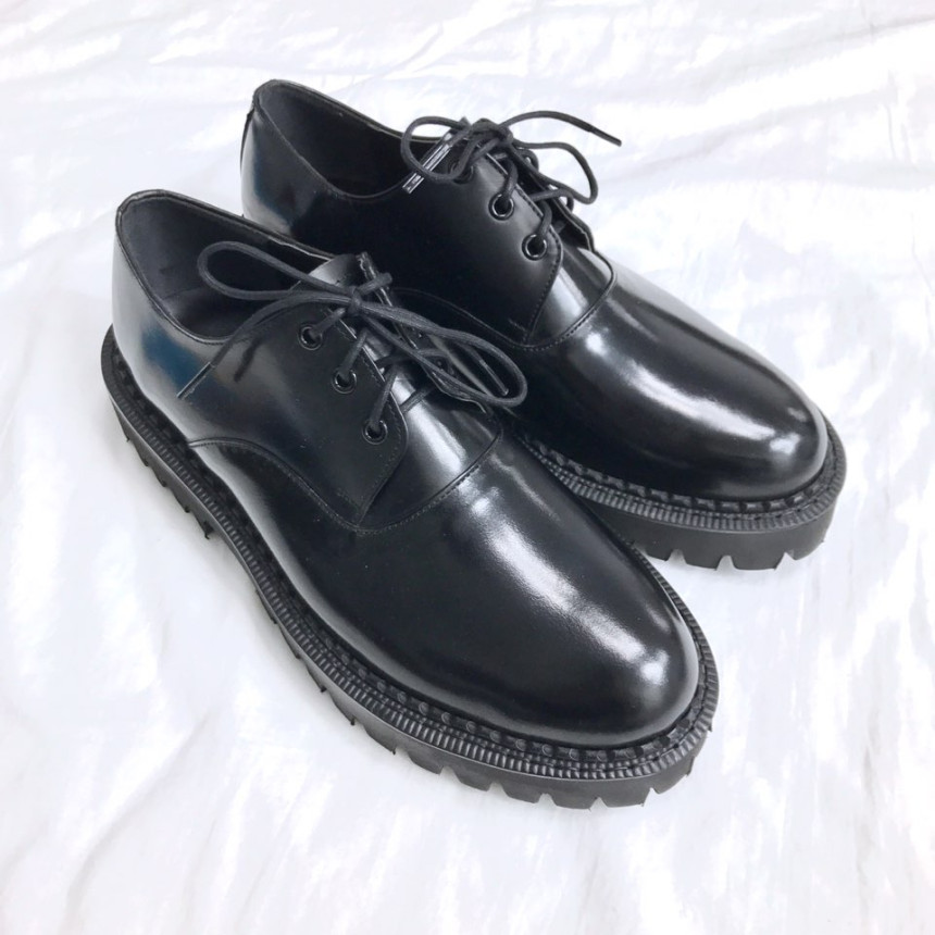 Handmade Premium Derby Shoes Wingtip Male Fanny Co