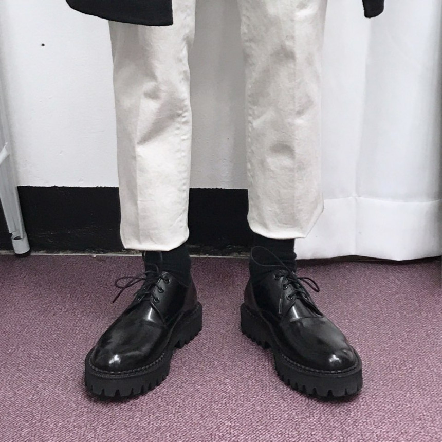 Handmade Premium Derby Shoes Wingtip Male Fanny Co