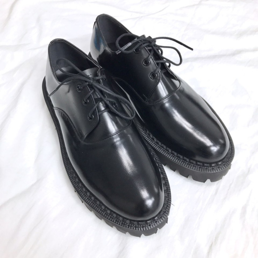 Handmade Premium Derby Shoes Wingtip Male Fanny Co