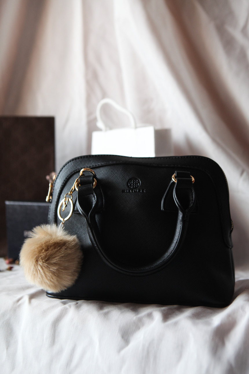 Fur Bag Foam Foam Keyring Car Keychain Ring Access