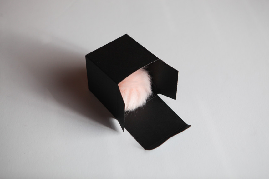 Fur Bag Foam Foam Keyring Car Keychain Ring Access