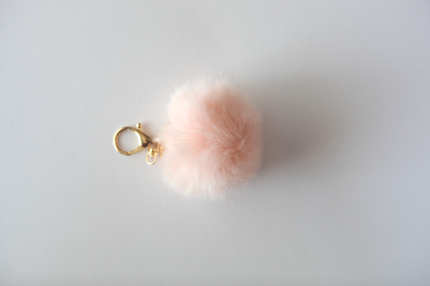 Fur Bag Foam Foam Keyring Car Keychain Ring Access