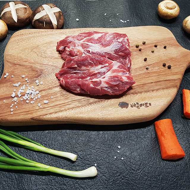 한돈 뒷고기 꽃목살 500g 특수부위 국내산 냉장 돼지고기 바른미트 : 바른미트