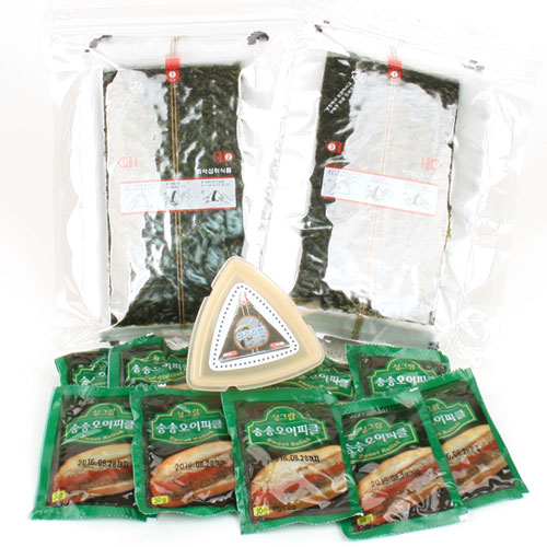 삼각김밥김50매+50매+삼각틀+송송피클10개 : 미소짓는하루