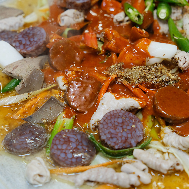 22년전통 신림동순대타운 신림 백순대 볶음 순대곱창볶음 택배 2인분 : 먹부장