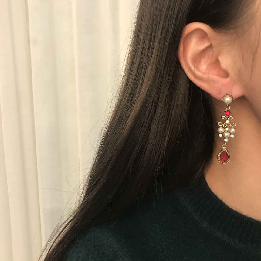 Bold Earrings Christmas Party Drop Earrings Four C