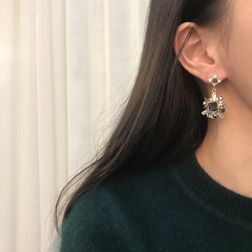 Bold earrings Gem earrings Earrings available 5col