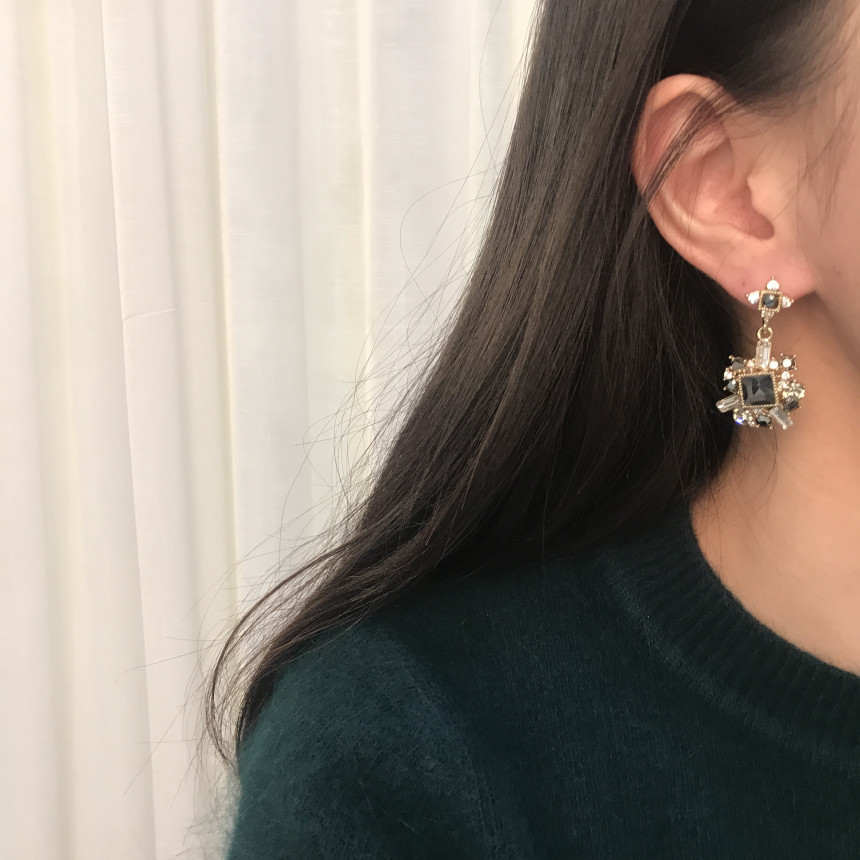 Bold earrings Gem earrings Earrings available 5col