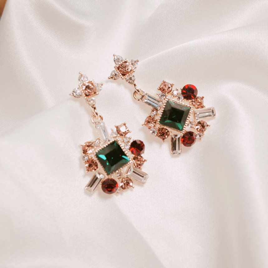 Bold earrings Gem earrings Earrings available 5col