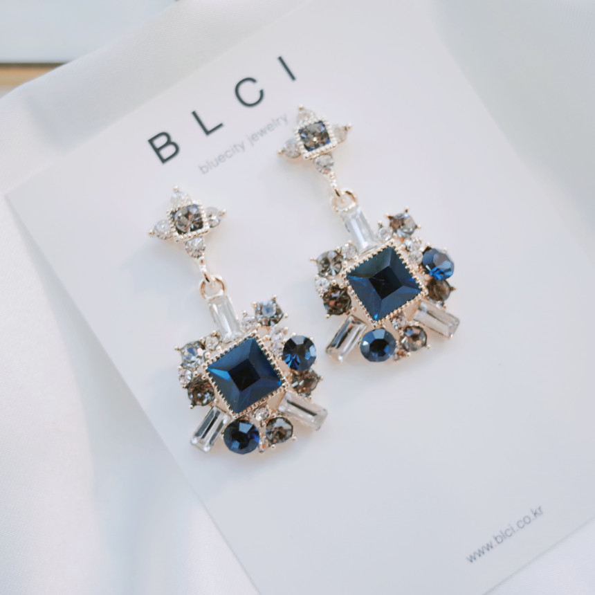 Bold earrings Gem earrings Earrings available 5col