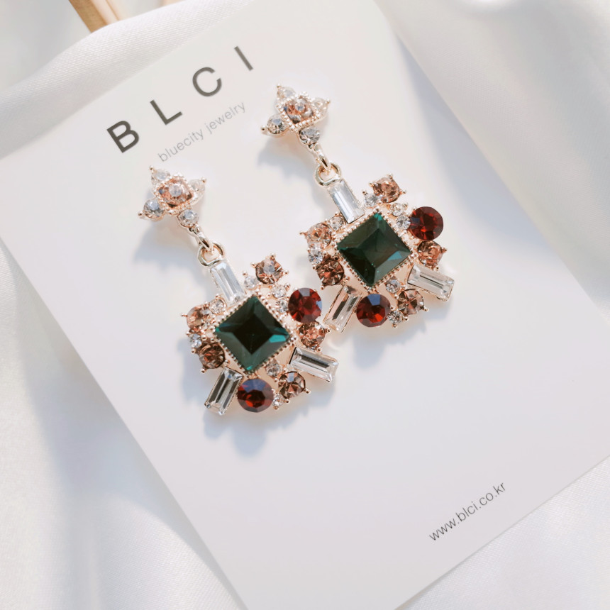 Bold earrings Gem earrings Earrings available 5col