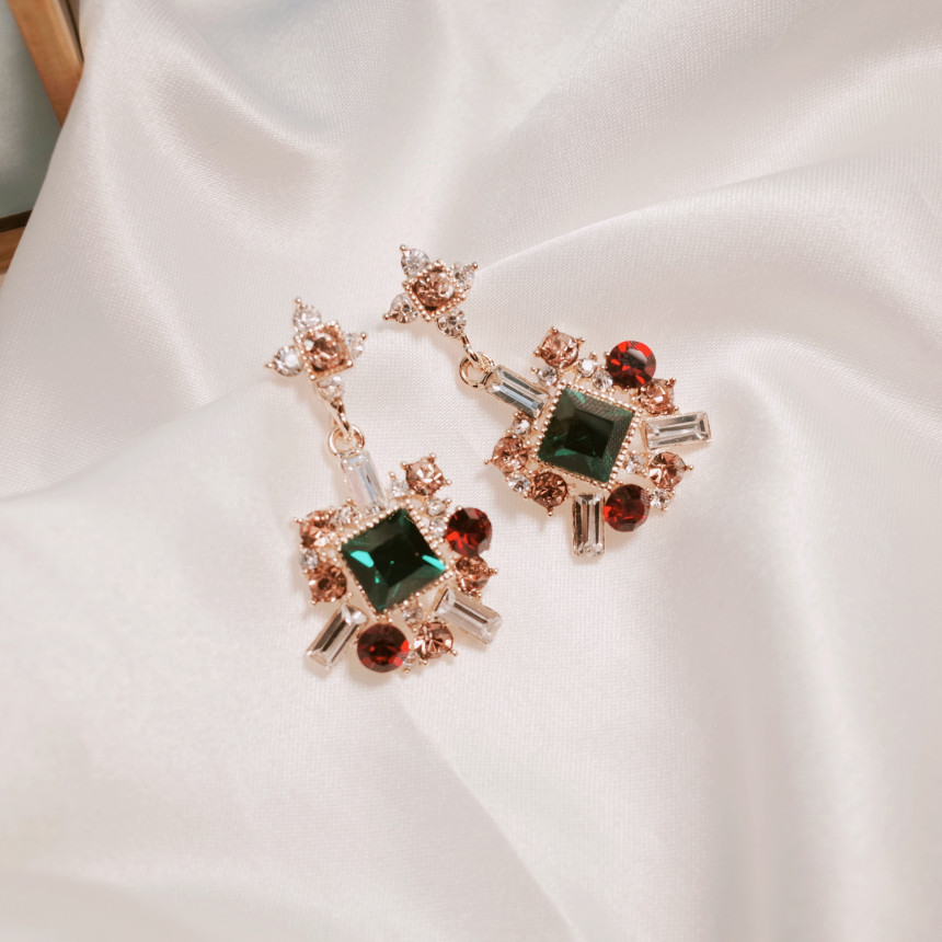 Bold earrings Gem earrings Earrings available 5col