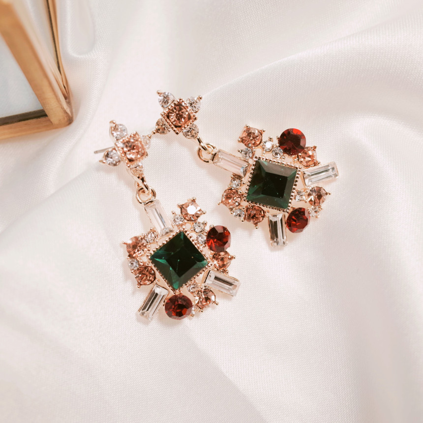 Bold earrings Gem earrings Earrings available 5col