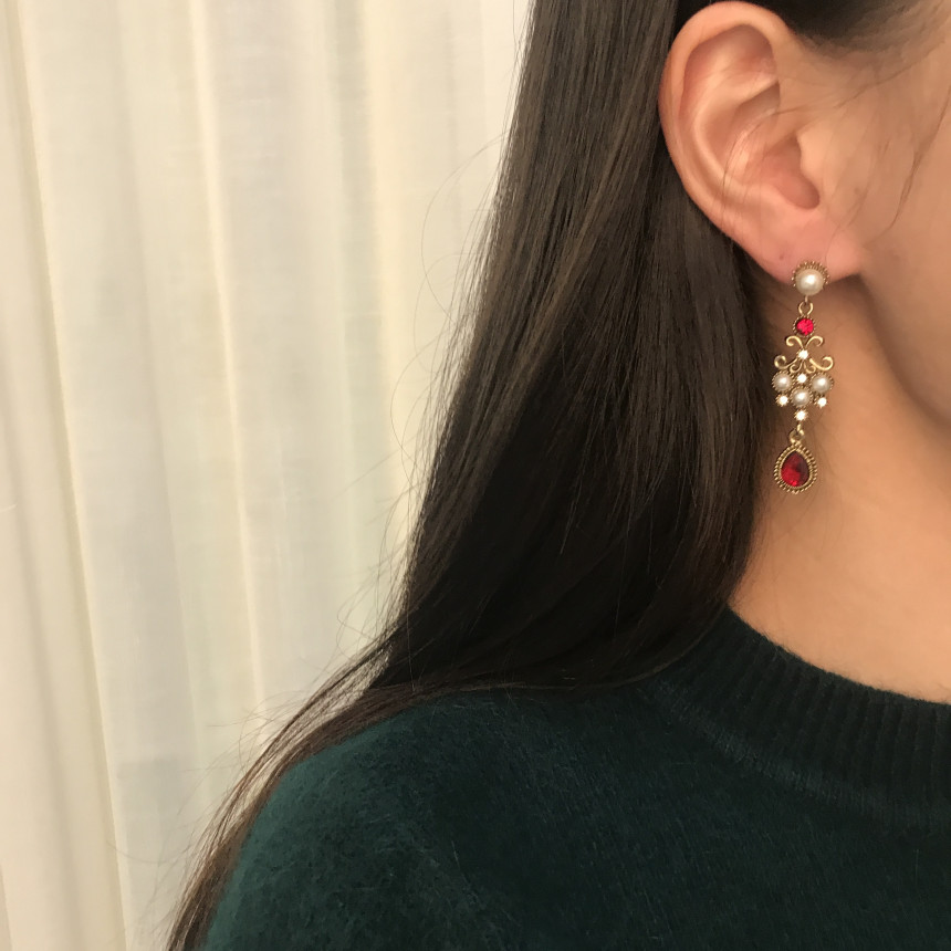 Bold Earrings Christmas Party Drop Earrings Four C