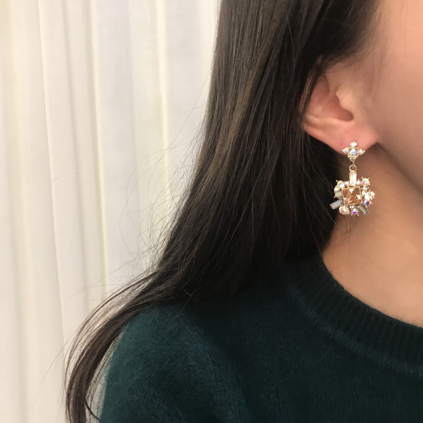 Bold earrings Gem earrings Earrings available 5col