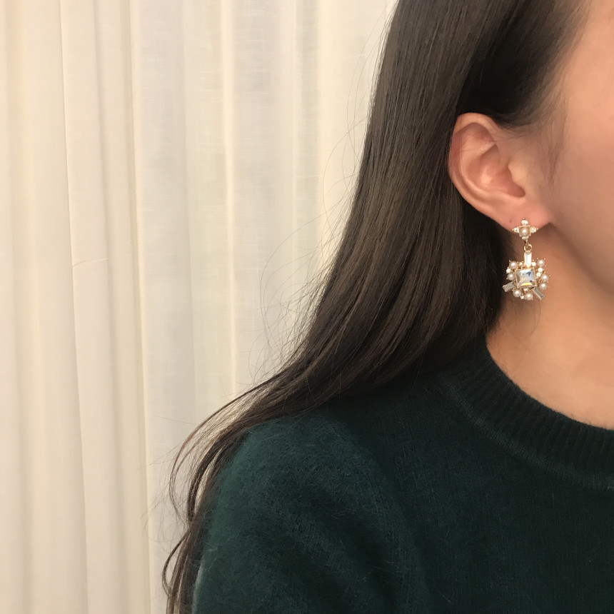 Bold earrings Gem earrings Earrings available 5col