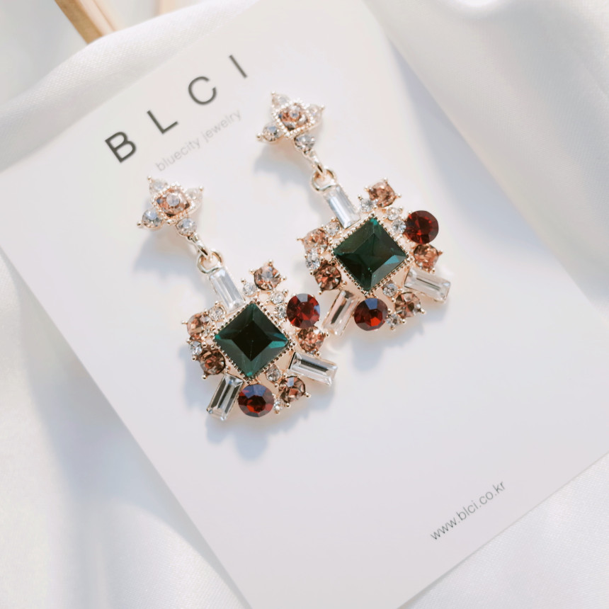 Bold earrings Gem earrings Earrings available 5col