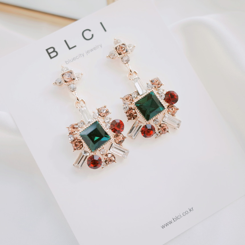 Bold earrings Gem earrings Earrings available 5col