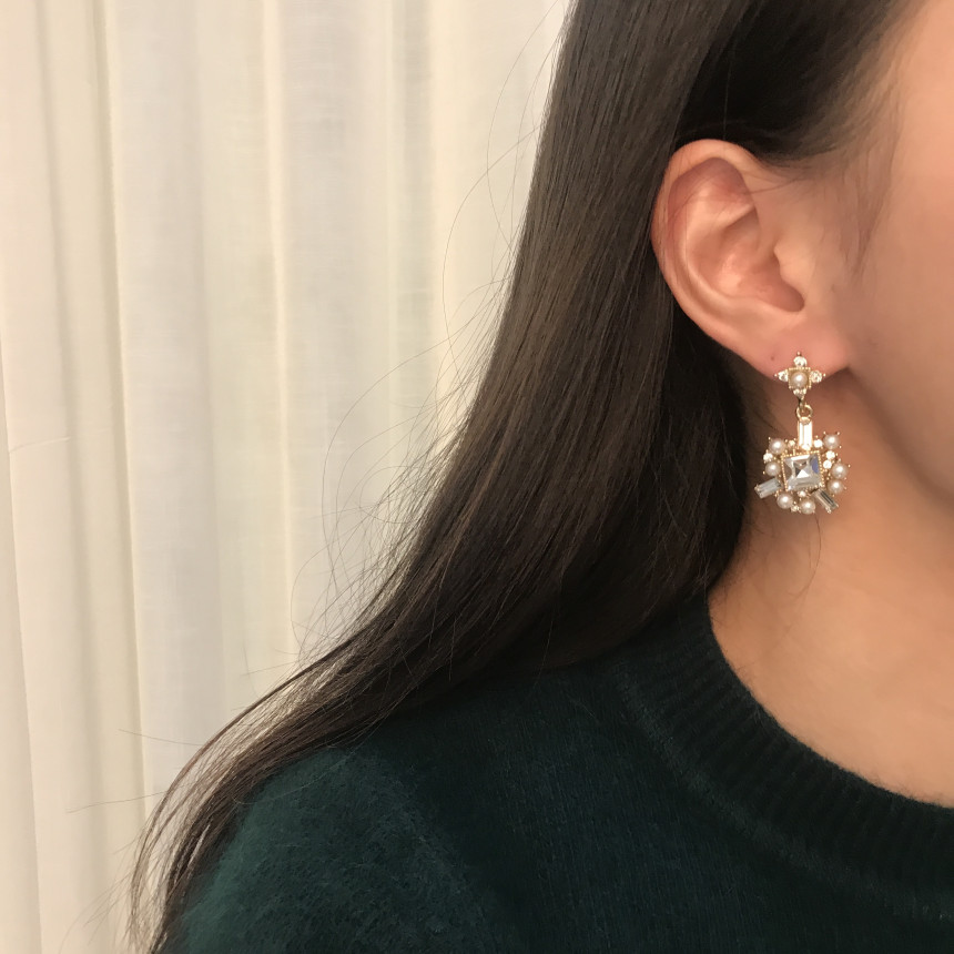 Bold earrings Gem earrings Earrings available 5col