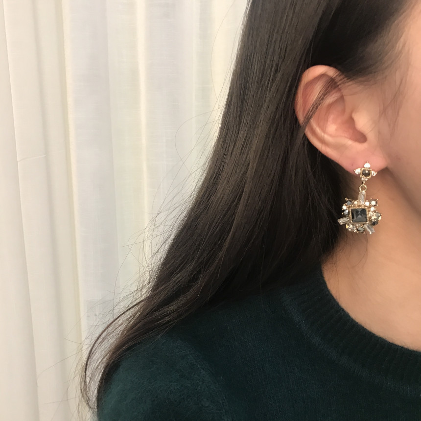 Bold earrings Gem earrings Earrings available 5col