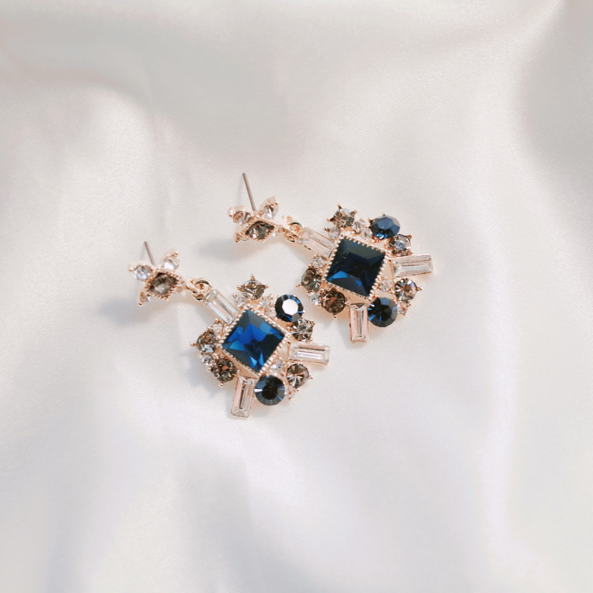 Bold earrings Gem earrings Earrings available 5col