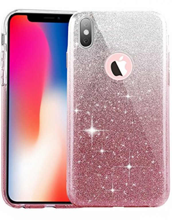iPhone X Case, Eraglow iPhone X Edition Back Cover Shinning Protective Bumper sparkle Bling Glitter : ESNOITE - 네이버쇼핑