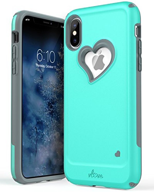 iPhone X Case, Vena vLove Heart Shape Dual Layer Protection, Hybrid Bumper Cover Case for Apple iPh : ESNOITE - 네이버쇼핑