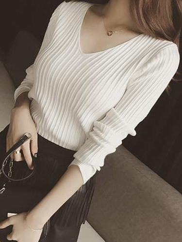 (빌리프어페럴)주문폭주❤뱃살 다 어디갔어 기본 브이넥 : belief-apparel