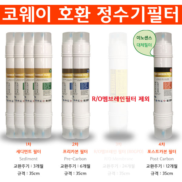 코웨이 CHP-8500R 14형 호환 정수필터 RO80 리필세트 : 일등몰