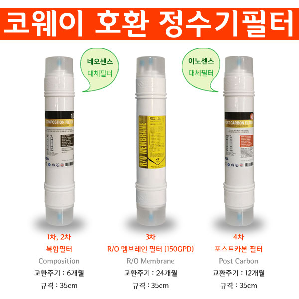 코웨이 CHP-06EL 14형 호환 정수필터 RO150 복합구성 : 일등몰