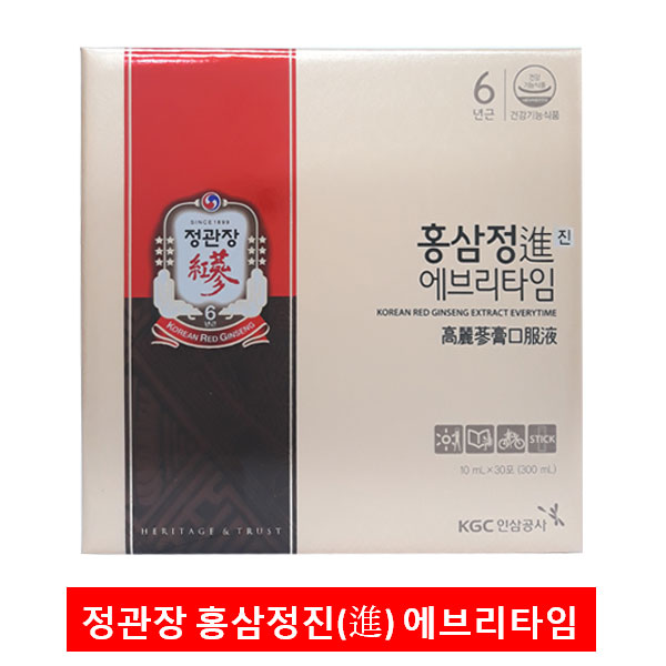 한국인삼공사 정관장 홍삼정진(進) 에브리타임 10ml x 30포 : 에스앤제이글로벌