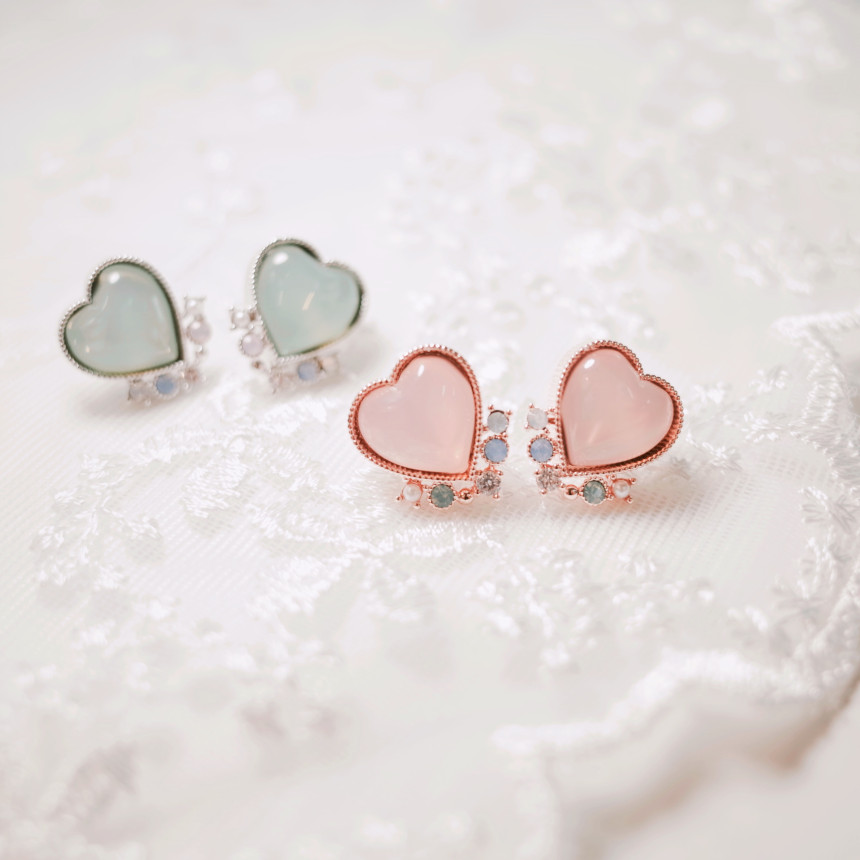 <b><p>Silver fing Moth-Daught Lo heart jewelry</p></b><b><p>ウンチム 螺鈿 澄ん ハート 宝石 アンティーク ドロップ イヤリング 個人 コレクション</p></b><br /><br /><p align='center'>