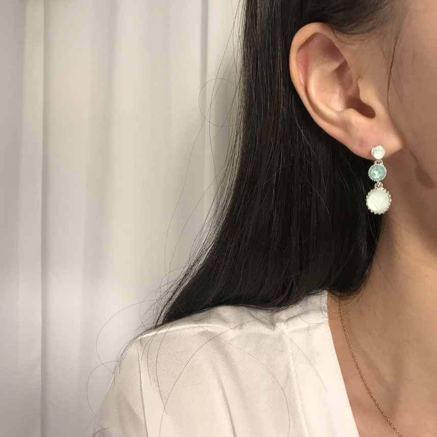 <b><p>Silver fing Moth-Daught Lo heart jewelry</p></b><b><p>ウンチム 螺鈿 澄ん ハート 宝石 アンティーク ドロップ イヤリング 個人 コレクション</p></b><br /><br /><p align='center'>