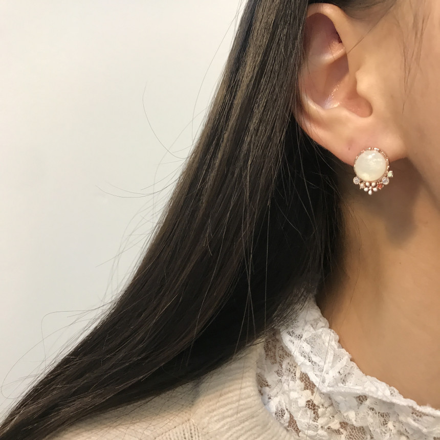 <b><p>Silver fing Moth-Daught Lo heart jewelry</p></b><b><p>ウンチム 螺鈿 澄ん ハート 宝石 アンティーク ドロップ イヤリング 個人 コレクション</p></b><br /><br /><p align='center'>