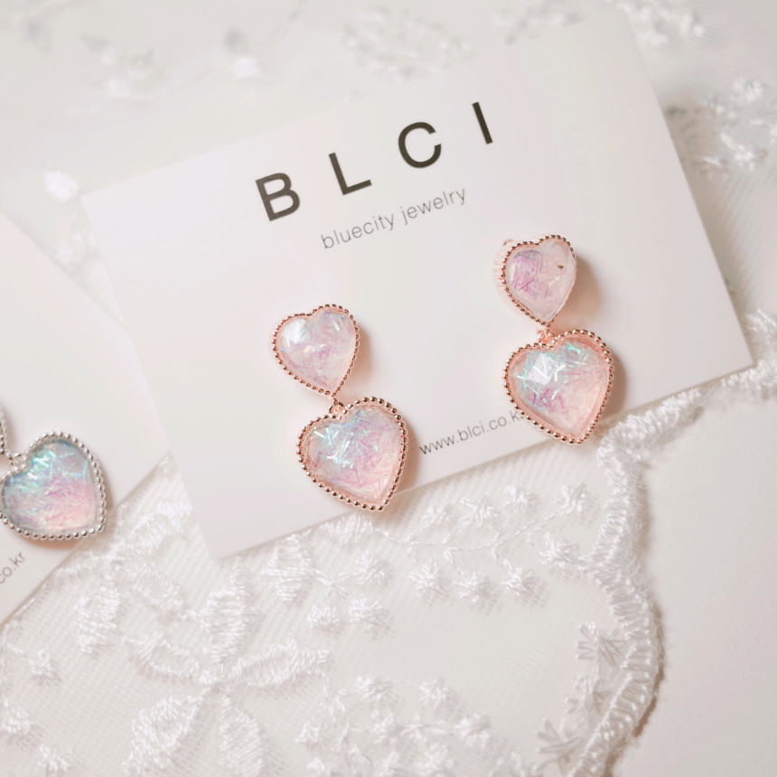 <b><p>Silver fing Moth-Daught Lo heart jewelry</p></b><b><p>ウンチム 螺鈿 澄ん ハート 宝石 アンティーク ドロップ イヤリング 個人 コレクション</p></b><br /><br /><p align='center'>