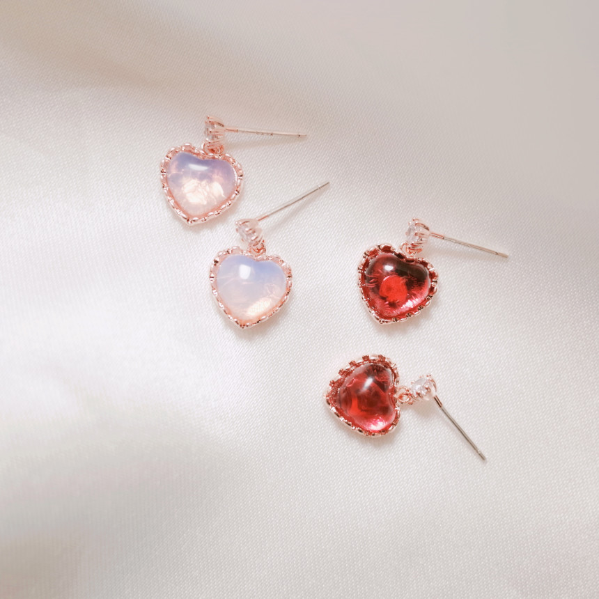 <b><p>Silver fing Moth-Daught Lo heart jewelry</p></b><b><p>ウンチム 螺鈿 澄ん ハート 宝石 アンティーク ドロップ イヤリング 個人 コレクション</p></b><br /><br /><p align='center'>