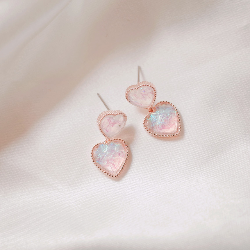 <b><p>Silver fing Moth-Daught Lo heart jewelry</p></b><b><p>ウンチム 螺鈿 澄ん ハート 宝石 アンティーク ドロップ イヤリング 個人 コレクション</p></b><br /><br /><p align='center'>