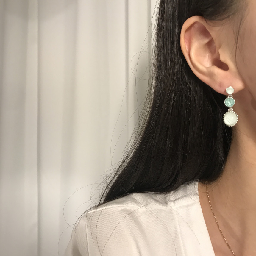 <b><p>Silver fing Moth-Daught Lo heart jewelry</p></b><b><p>ウンチム 螺鈿 澄ん ハート 宝石 アンティーク ドロップ イヤリング 個人 コレクション</p></b><br /><br /><p align='center'>