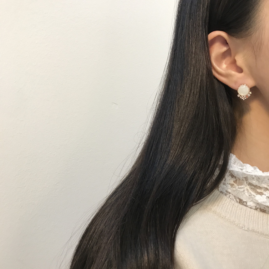 <b><p>Silver fing Moth-Daught Lo heart jewelry</p></b><b><p>ウンチム 螺鈿 澄ん ハート 宝石 アンティーク ドロップ イヤリング 個人 コレクション</p></b><br /><br /><p align='center'>