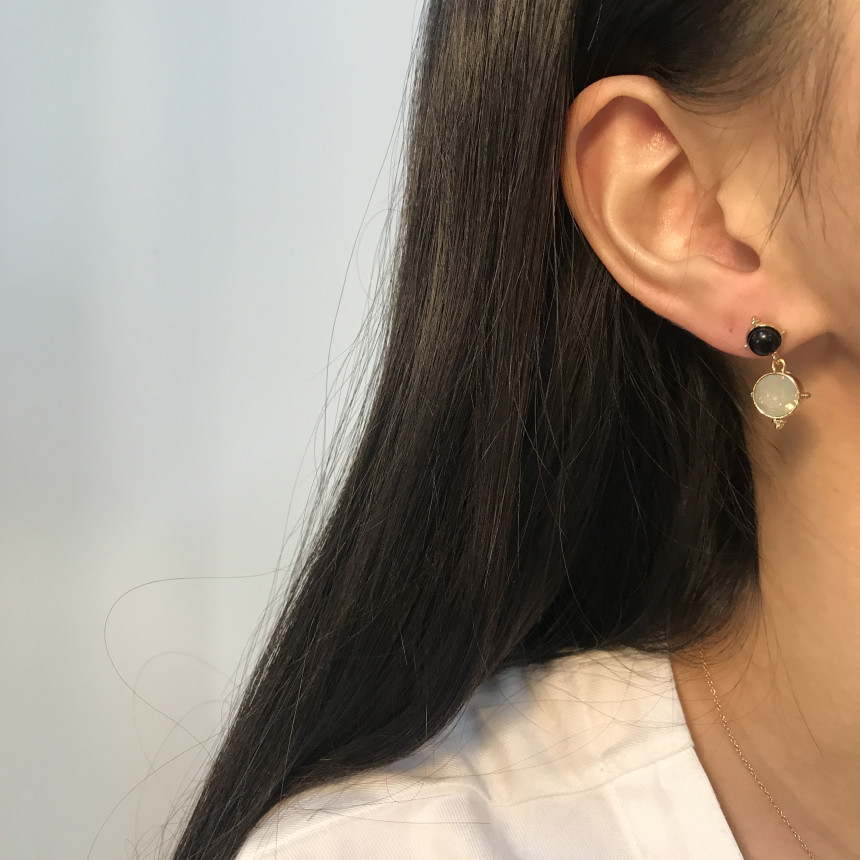 <b><p>Silver fing Moth-Daught Lo heart jewelry</p></b><b><p>ウンチム 螺鈿 澄ん ハート 宝石 アンティーク ドロップ イヤリング 個人 コレクション</p></b><br /><br /><p align='center'>