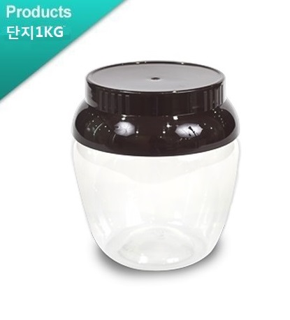 1kg단지용기 1박스 160개입 된장용기 게장용기 플라스틱항아리 단지용기 : 세담용기