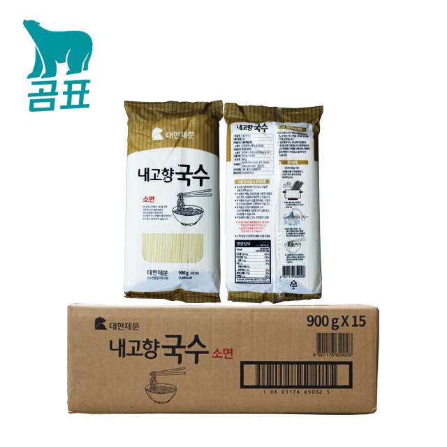 대한제분 곰표 내고향국수 900g 1박스 15개입 국수 소면 중면 쫄깃한 국수 : 조쉬몰