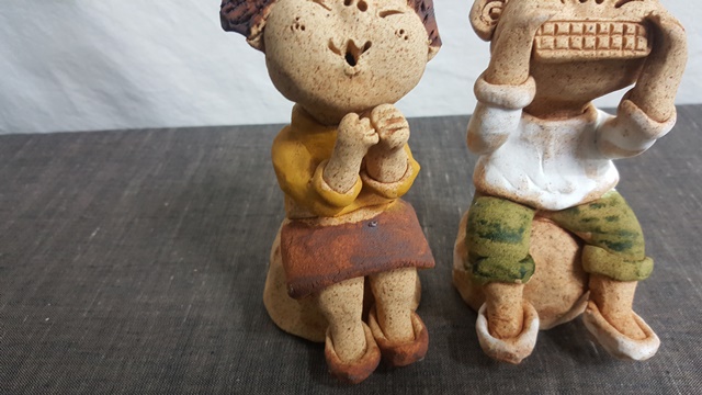 도자기 하모니카 토우 토기인형 : 하랑 데코앤리빙