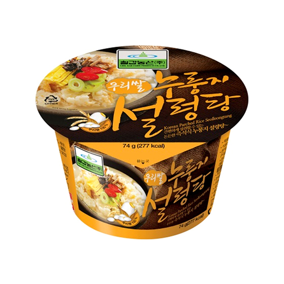[무료배송] 칠갑농산 우리쌀 누룽지 설렁탕 74g 1박스 (16개입) : 칠갑농산