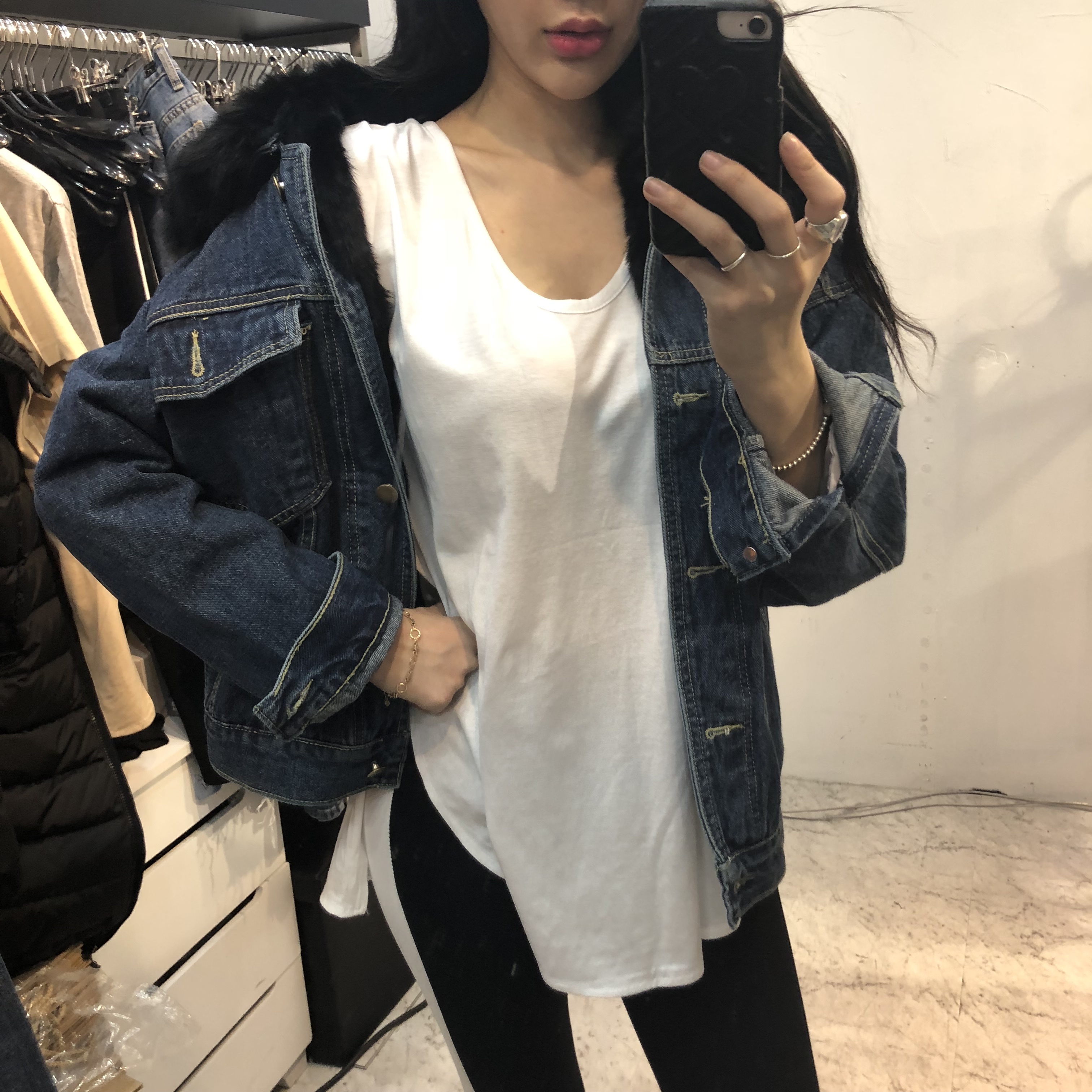 리얼폭스청자켓 폭스데님자켓 : 에이블랑