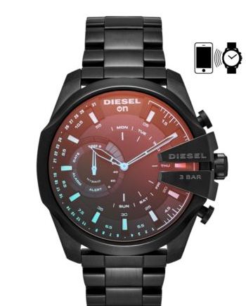 [아랑나라][미국정품직배송/신상품/스마트워치/관부가세포함] DIESEL 디젤 DZT1011 On Hybrid Smartwatch: Black IP : 아랑나라