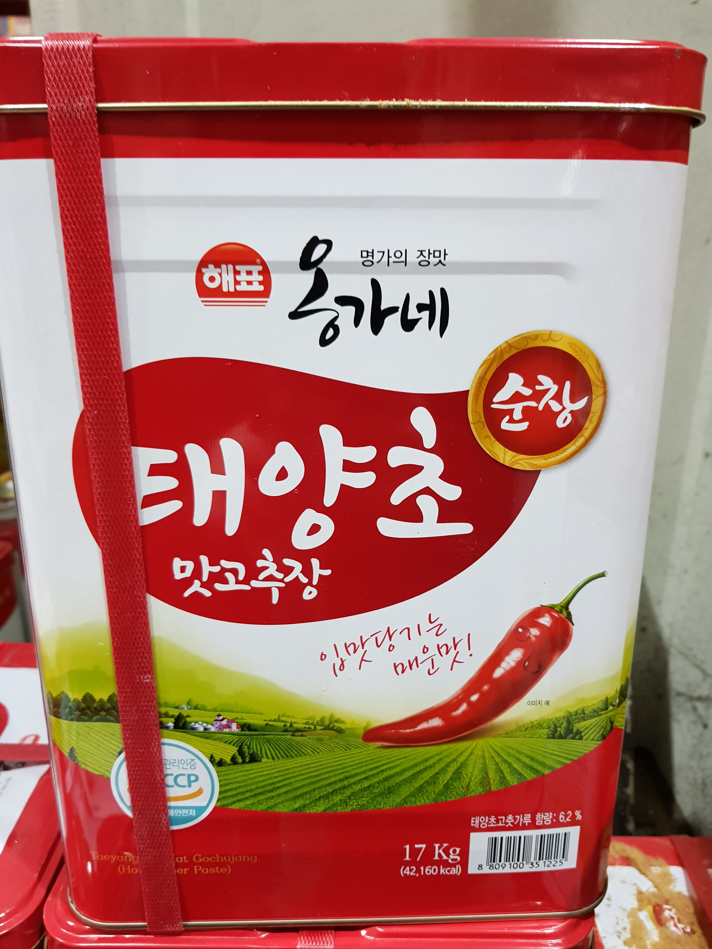 옹가네 맛고추장 17kg 사조해표 순창 태양초 고추장 대용량 말통 : daily 델리푸드