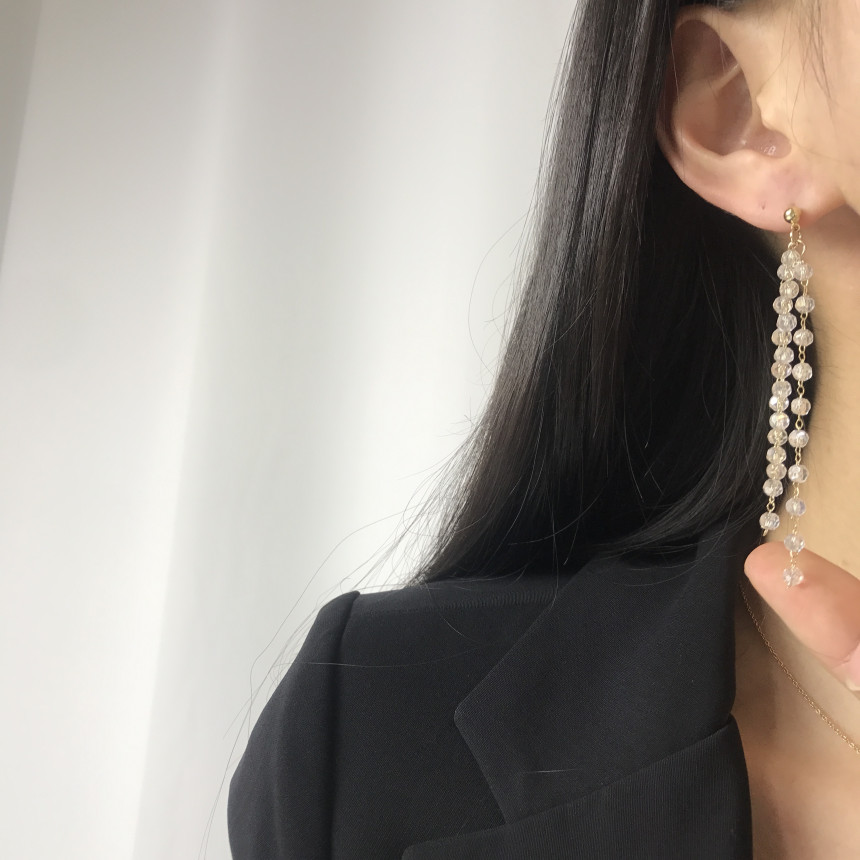 <b><p>natural cryst Modified Dp earring ther-Daughter</p></b><b><p>天然 クリスタル 修正 ドロップ イヤリング 螺鈿 16種 オンバル ツーウェイ</p></b><br /><br /><p align='center'>