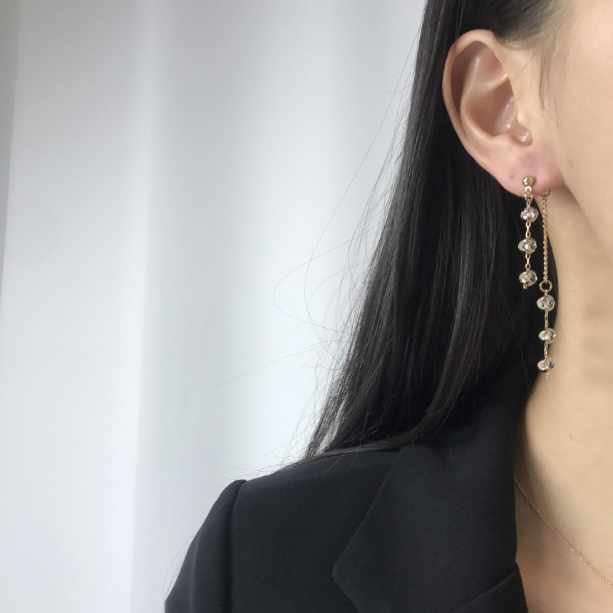 <b><p>natural cryst Modified Dp earring ther-Daughter</p></b><b><p>天然 クリスタル 修正 ドロップ イヤリング 螺鈿 16種 オンバル ツーウェイ</p></b><br /><br /><p align='center'>